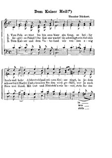 Dem Kaiser Heil!: Dem Kaiser Heil! by Theodor Rückert