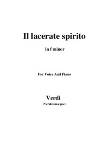 Simon Boccanegra: Il lacerate spirito (f minor) by Giuseppe Verdi
