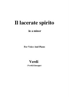 Simon Boccanegra: Il lacerate spirito (a minor) by Giuseppe Verdi