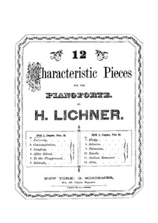 Twelve Characteristic Pieces: livro I by Heinrich Lichner