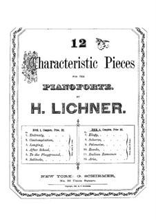 Twelve Characteristic Pieces: livro II by Heinrich Lichner