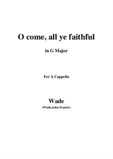 Vocal version: G maior by John Francis Wade