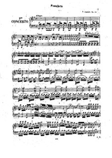 Concerto No.3 for Violin and Orchestra (or Piano), Op.24: For violin and piano – piano part by Karol Józef Lipiński