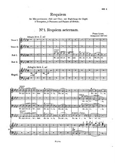Requiem, S.12: réquiem by Franz Liszt