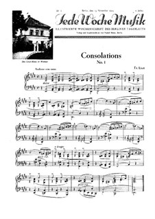 Consolations, S.172: No.1 in E Major by Franz Liszt