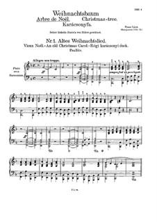 Christmas Tree, S.185a: For piano (or harmonium) by Franz Liszt