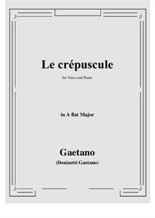 Le crepuscule: A flat Major by Gaetano Donizetti
