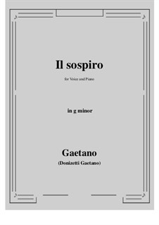 Il sospiro: G minor by Gaetano Donizetti