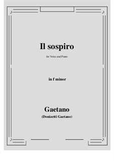 Il sospiro: F minor by Gaetano Donizetti