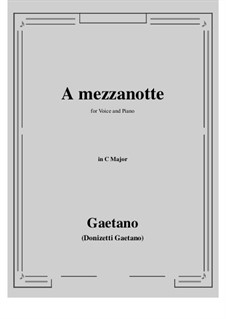 A mezzanotte: C maior by Gaetano Donizetti