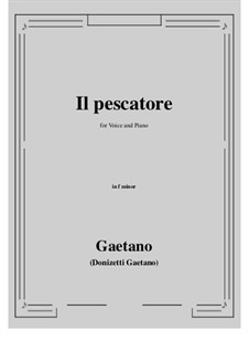 Il pescatore: F minor by Gaetano Donizetti