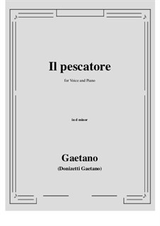 Il pescatore: D minor by Gaetano Donizetti