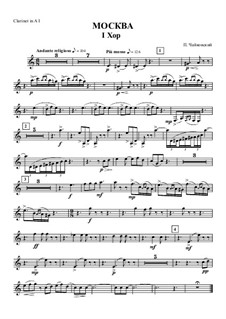Moscow, TH 69: clarinete parte I by Pyotr Tchaikovsky