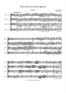 Three Pieces for Horn Quartet: Three Pieces for Horn Quartet by Jordan Grigg