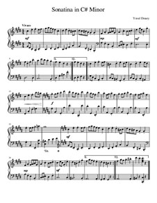 Sonatina in C# Minor, Op.2 No.5: Sonatina in C# Minor by Yuval Dinary