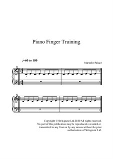 Exercícios para desenvolver dedos rápidos no piano: Exercícios para desenvolver dedos rápidos no piano by Marcello Palace