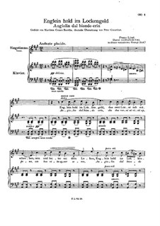 Angiolin dal biondo crin, S.269: Partitura Piano-vocal by Franz Liszt