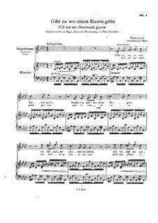 S'il est un charmant gazon, S.284: Partitura piano-vocal by Franz Liszt