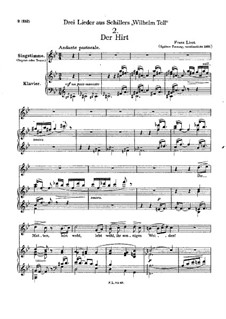 Three Songs from 'William Tell', S.292: Nr.2 Der Hirt (Spätere Fassung) by Franz Liszt