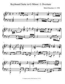 Keyboard Suite in G minor: I. Overture by Mitch Boucher
