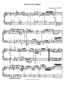 Keyboard Suite in G minor: III. Aria by Mitch Boucher