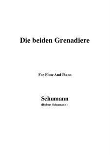 No.1 Two Grenadiers: para flauta e piano by Robert Schumann