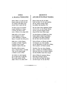 Hymn to the Virgin Mary, S.39: Partitura completa by Franz Liszt