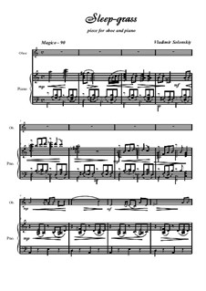 Sleep-grass: para oboe e piano by Vladimir Solonskiy