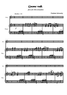 Gnome walk: para oboe e piano by Vladimir Solonskiy