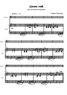 Gnome walk: para fagote e piano by Vladimir Solonskiy