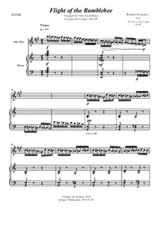Flight of the Bumblebee: For Alto Sax & Piano by Nikolai Rimsky-Korsakov