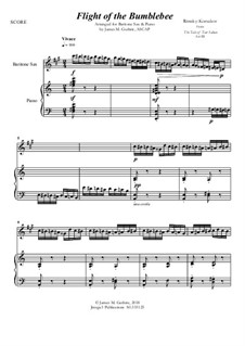 Flight of the Bumblebee: For Baritone Sax & Piano by Nikolai Rimsky-Korsakov