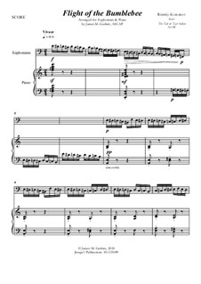 Flight of the Bumblebee: For Euphonium & Piano by Nikolai Rimsky-Korsakov