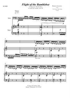 Flight of the Bumblebee: For Tuba & Piano by Nikolai Rimsky-Korsakov