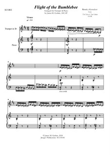 Flight of the Bumblebee: For Trumpet & Piano by Nikolai Rimsky-Korsakov