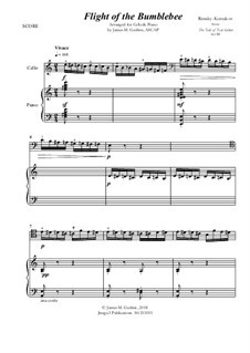 Flight of the Bumblebee: For Cello & Piano by Nikolai Rimsky-Korsakov