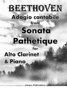 Movement II: For alto clarinet and piano by Ludwig van Beethoven