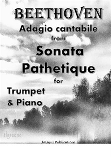 Movement II: para trompeta e piano by Ludwig van Beethoven