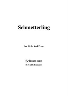 No.2 Butterfly: para Violoncelo e piano by Robert Schumann