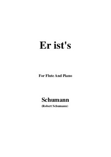 No.24 'Tis Spring: para flauta e piano by Robert Schumann
