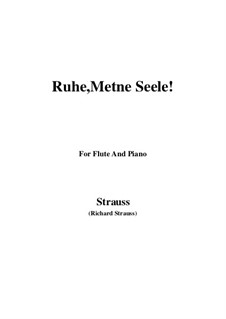 No.7 Die Zeitlose: para flauta e piano by Richard Strauss