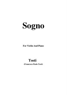 Sogno: para violino by Francesco Paolo Tosti