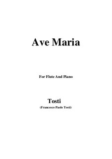 Ave Maria: para flauta e piano by Francesco Paolo Tosti