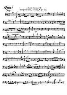 Perpetuum Mobile, Op.257: parte fagotes by Johann Strauss (Sohn)