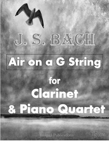 Aria. Version by James Guthrie: For Clarinet & Piano Quartet by Johann Sebastian Bach