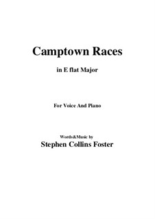Camptown Races: E flat maior by Stephen Collins Foster