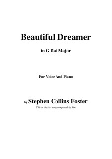 Vocal version: G flat Major by Stephen Collins Foster