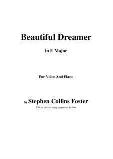 Vocal version: E Major by Stephen Collins Foster