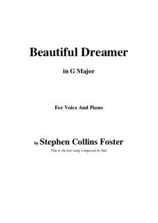 Vocal version: G maior by Stephen Collins Foster