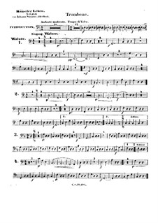 Artist's Life, Op.316: parte trombone by Johann Strauss (Sohn)